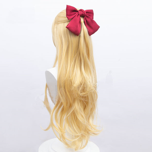 Girly blonde curly wig  yc24600