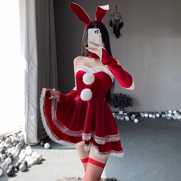 Christmas cute bunny dress yc24790