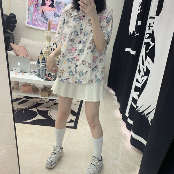 Doodle rabbit T-shirt yc22747