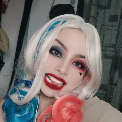 Cosplay suicide squad clown female wig YC21428