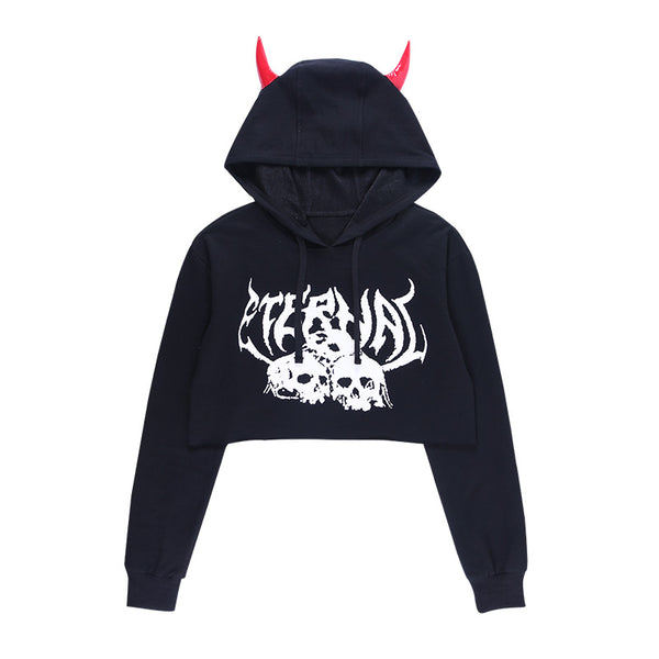 little devil Hooded sweater yc23753