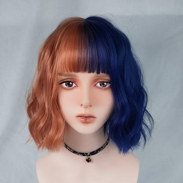 Lolita stitching color wig YC22055