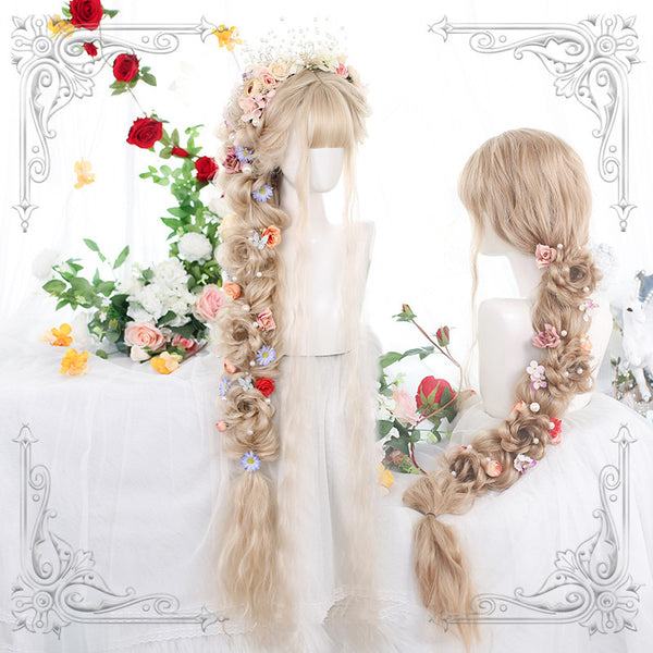 Lolita brown curly wig YC24089