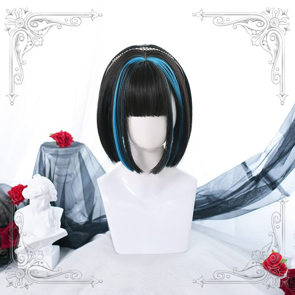 Lolita short straight hair wig YC24165