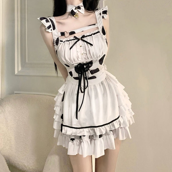 KAWAII SOFTGIRL COW OUTFIT  yc24772