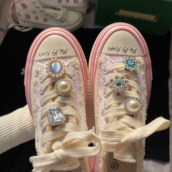 Pink Jeweled Casual shoes yc24706