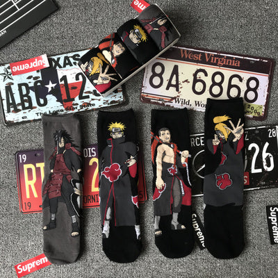 Harajuku Naruto cos socks (4 pairs) YC21648