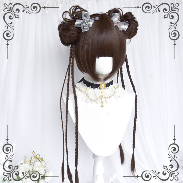 Lolita Tiger Clip Double Ponytail Wig yc50124