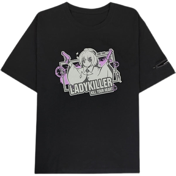 Harajuku anime print T-shirt YC24194