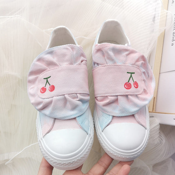 Hand-painted gradient canvas shoes YC21981