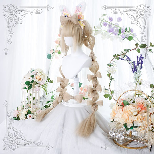 Lolita long straight blond wig  YC24508