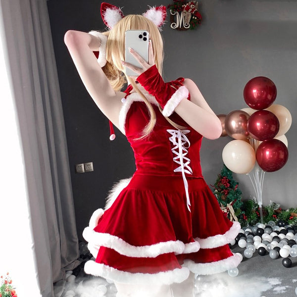 COSPLAY CHRISTMA  TIE DRESS  YC24536