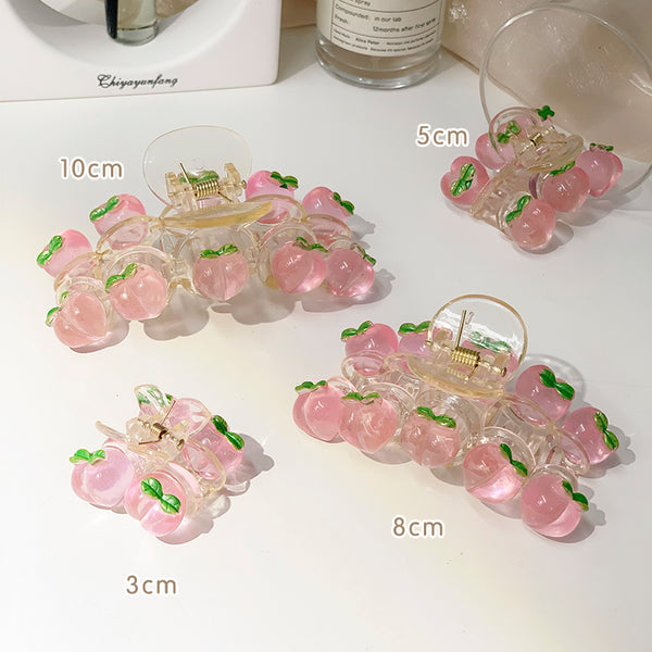 Girly peach hair clip yc24753