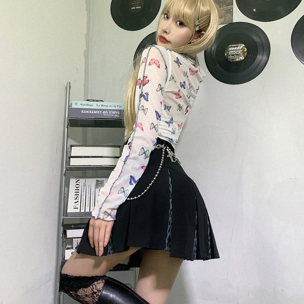 vintage leopard print skirt YC50025