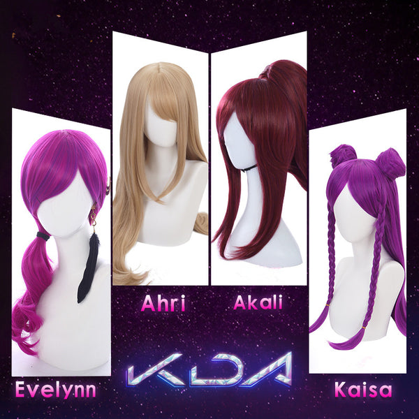 KDA Women's Team cos wig YC21509