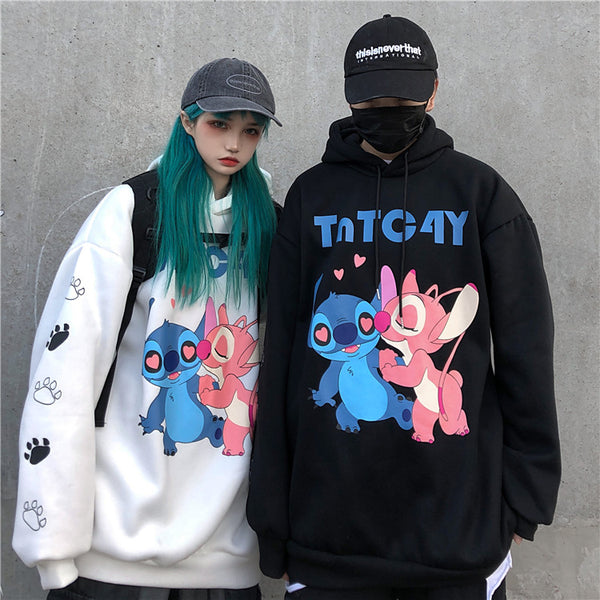 Stitch Couples Hooded Sweatshirt yc22543
