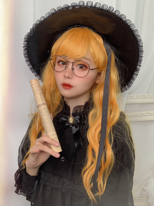 lolita yellow curls wig yc22722