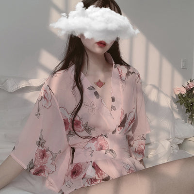 Sexy Chiffon Kimono Nightdress yc22390