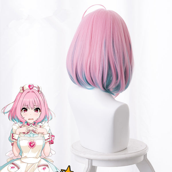 Lolita pink blue mixed wig    YC21441