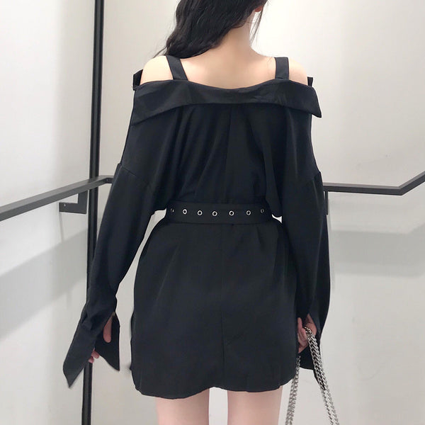 sexy black dress yc22803
