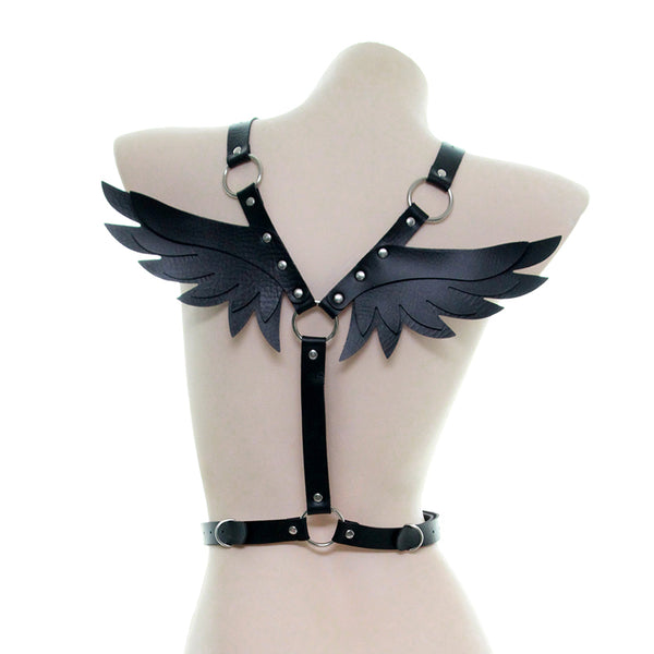 Angel wings leather suit yc22515