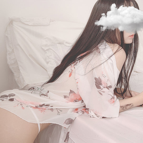 Sexy Chiffon Kimono Nightdress yc22390