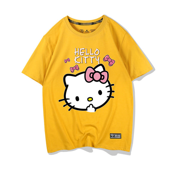 Lolita  kitty couple short-sleeved T-shirt     YC21392