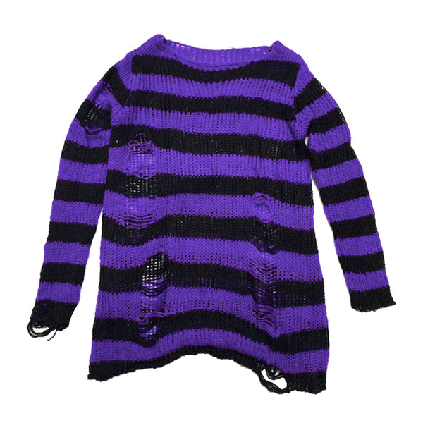 Punk dark long-sleeved knitted top YC24465