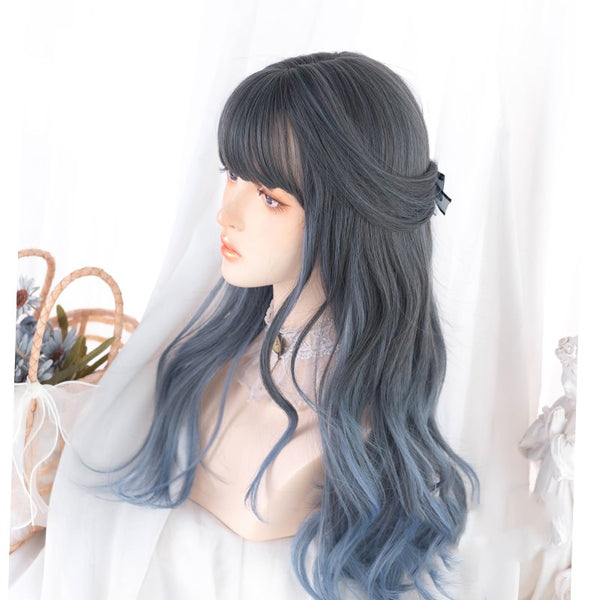 Lolita long curly hair mixed color wig YC24522