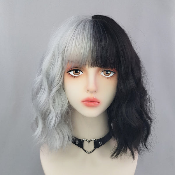 Witch black and white wig yc24628