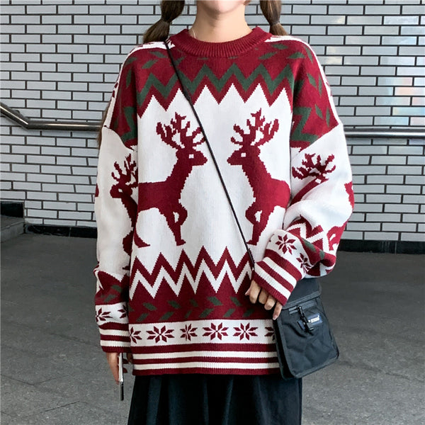 Christmas cute elk sweater  yc245980