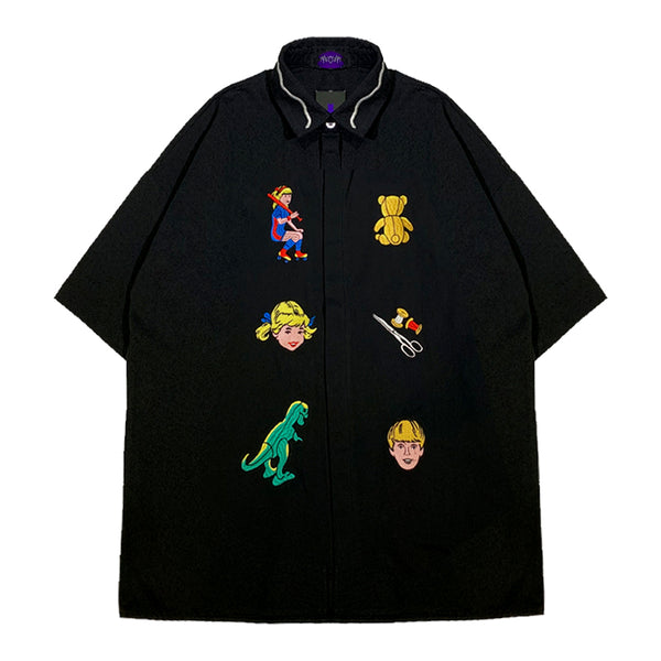 Embroidered cartoon shirt YC21801