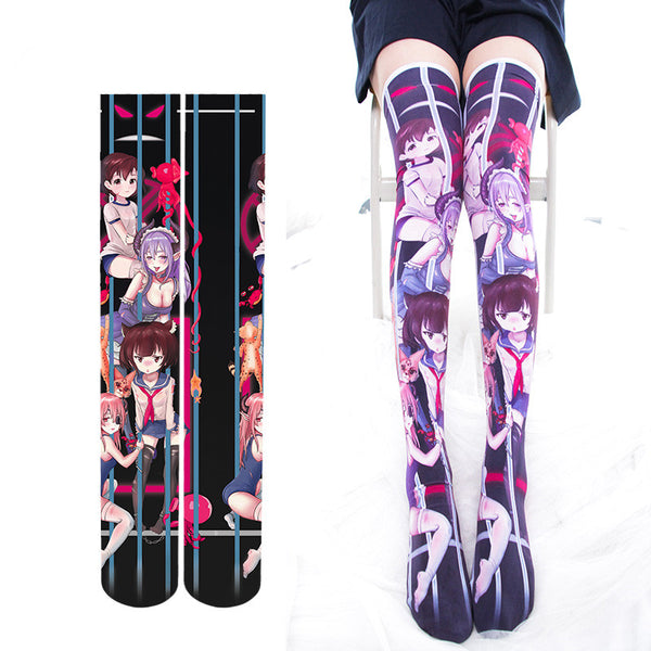 Anime print stockings  YC21911