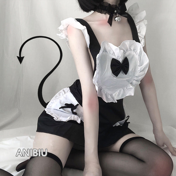 Sexy backless maid outfit YC22097