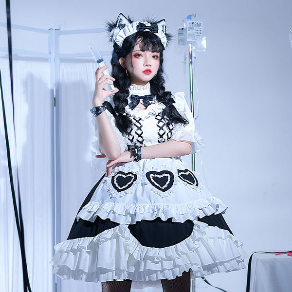 Maid cosplay dress suit + shirt YC24163