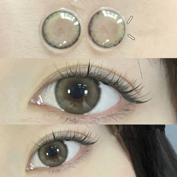 Green contact lenses (two pieces) YC50157