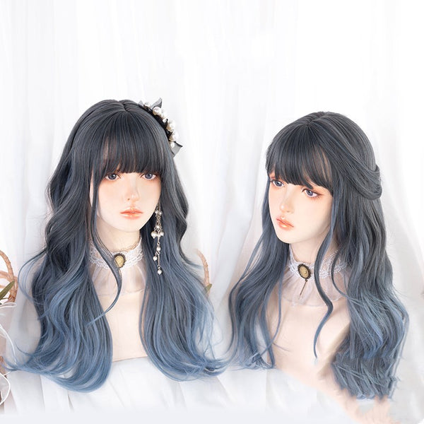 Lolita long curly hair mixed color wig YC24522