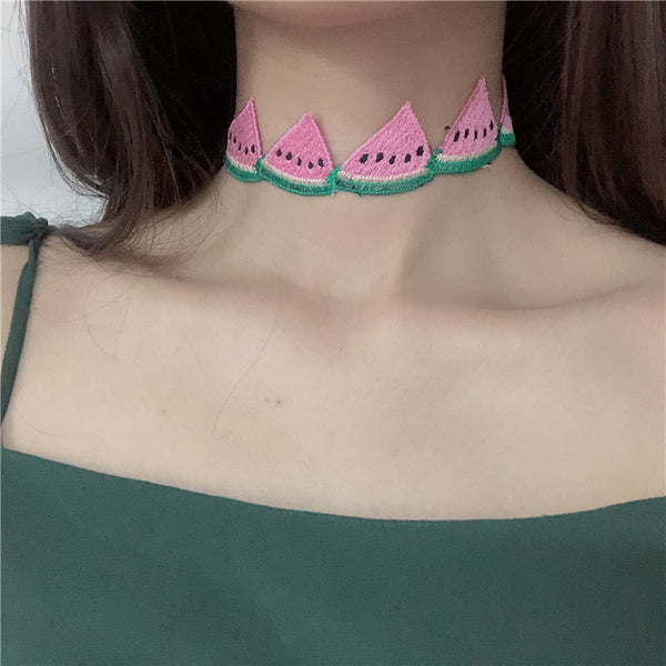 Cute fruit collar necklace yc22521