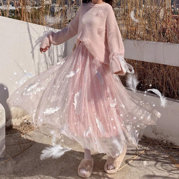 Spring sweet pink skirt  YC50020