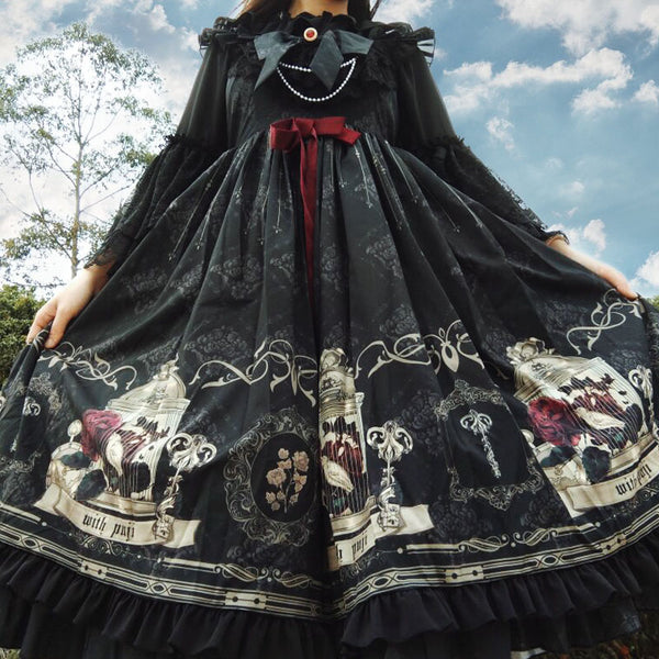 Dark Lolita jsk dress yc50237
