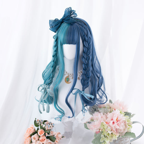 Witch dream blue wig yc24617