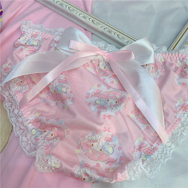 Cute Melody Lace Bow Panties YC50111