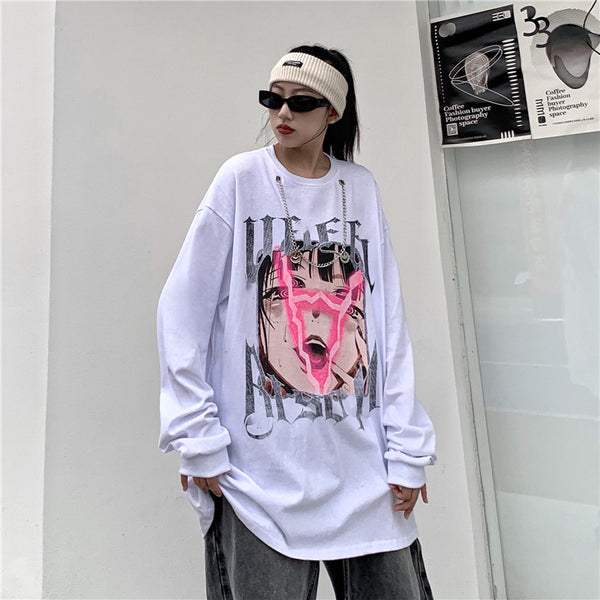 Fashion cool oversize hoodie yc23524