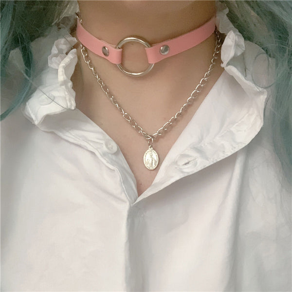 Punk necklace choker yc22410