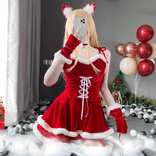 COSPLAY CHRISTMA  TIE DRESS  YC24536