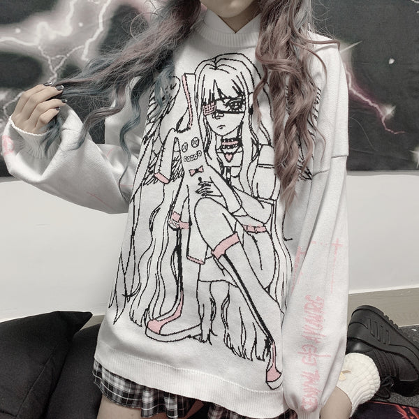 Egirl style sweater yc24736