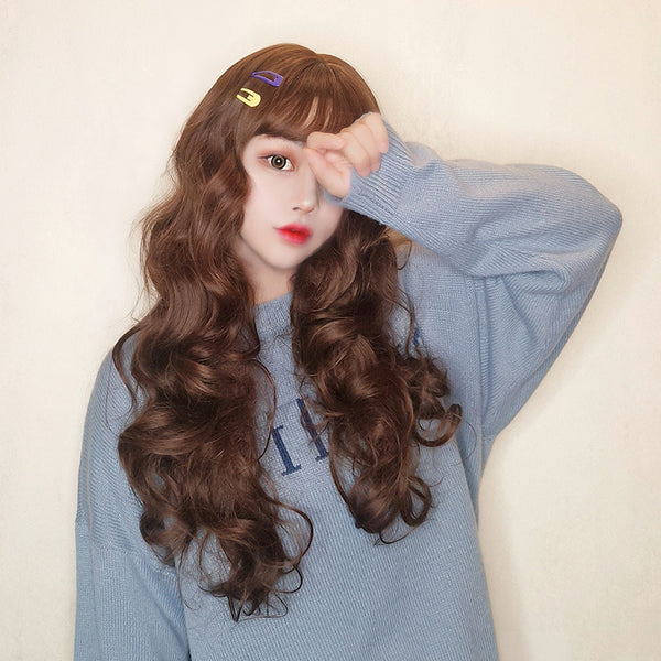 Lolita brown curly wig yc23841