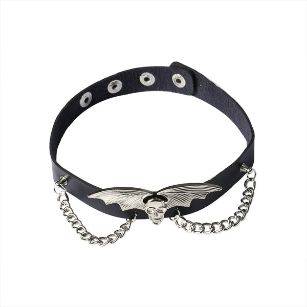 Harajuku Bat Chain Collar yc22609