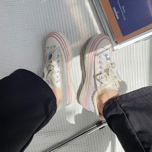 Pink Jeweled Casual shoes yc24706