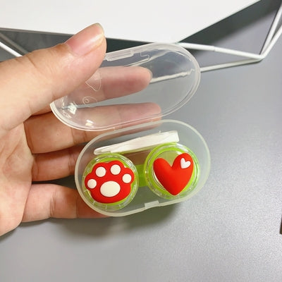 Cat Paw Love Contact Lens Case yc23776